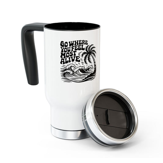 Adventure Inspired Stainless Steel Travel Mug