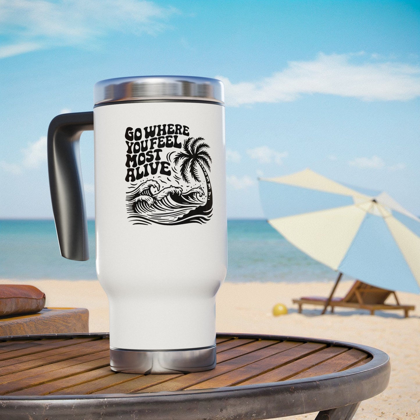 Adventure Inspired Stainless Steel Travel Mug