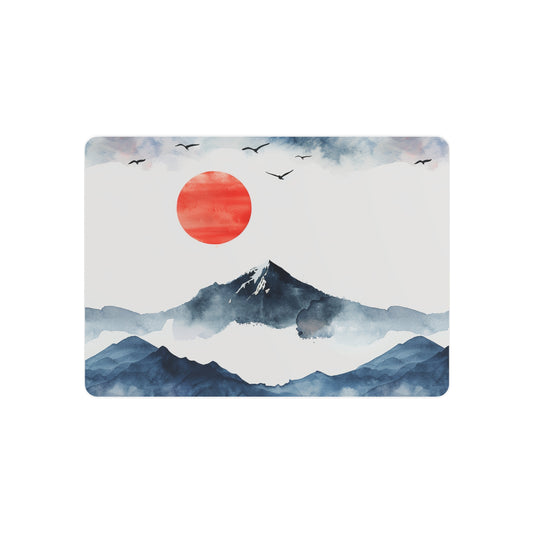 Mountain Sunset Metal Art Sign