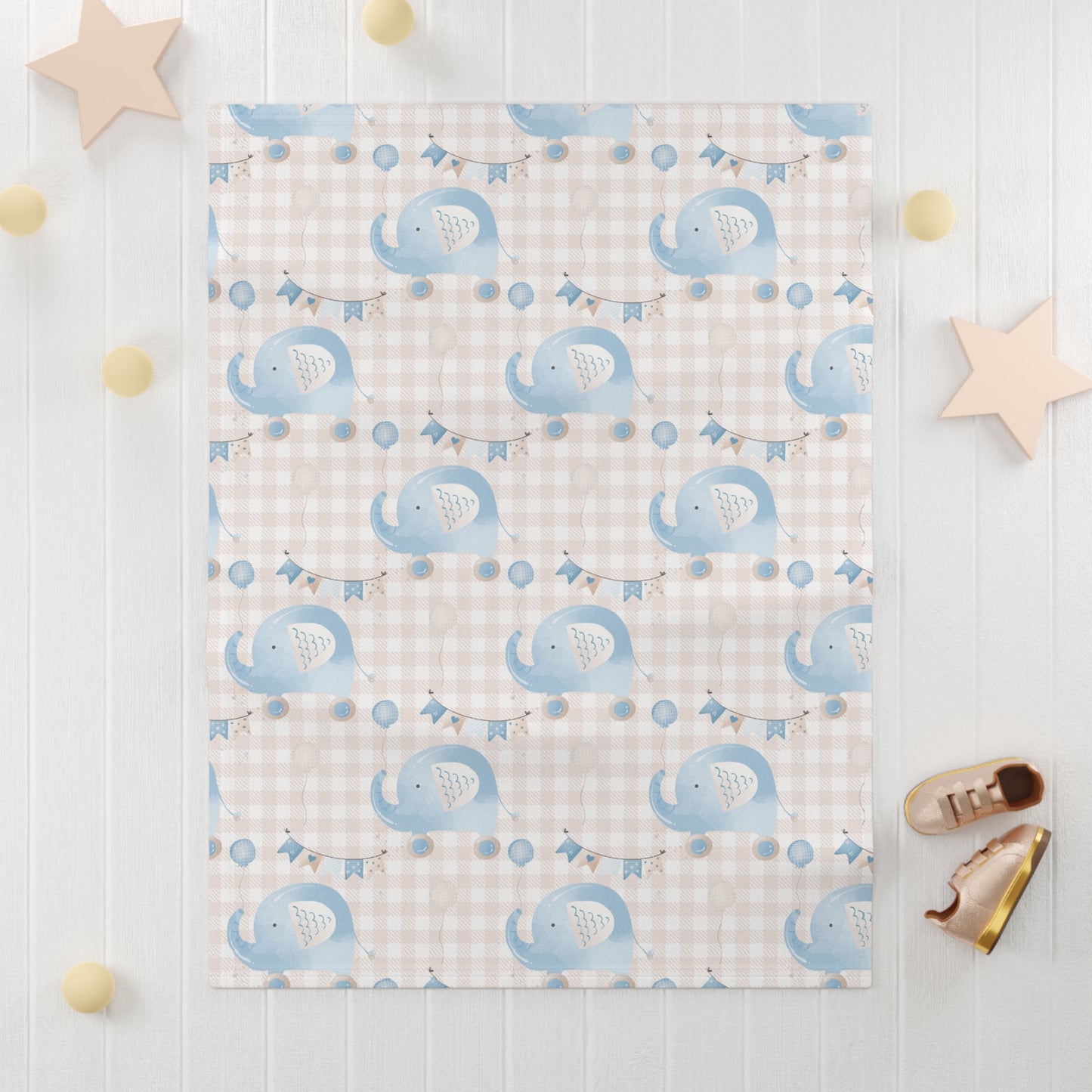 Floral Soft Fleece Baby Blanket