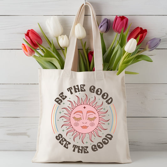 Inspirational Cotton Canvas Tote Bag